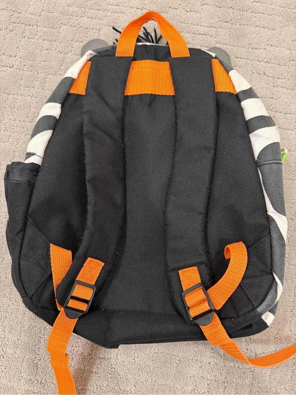 Skip Hop Kids Zebra Backpack with Orange Front Pocket